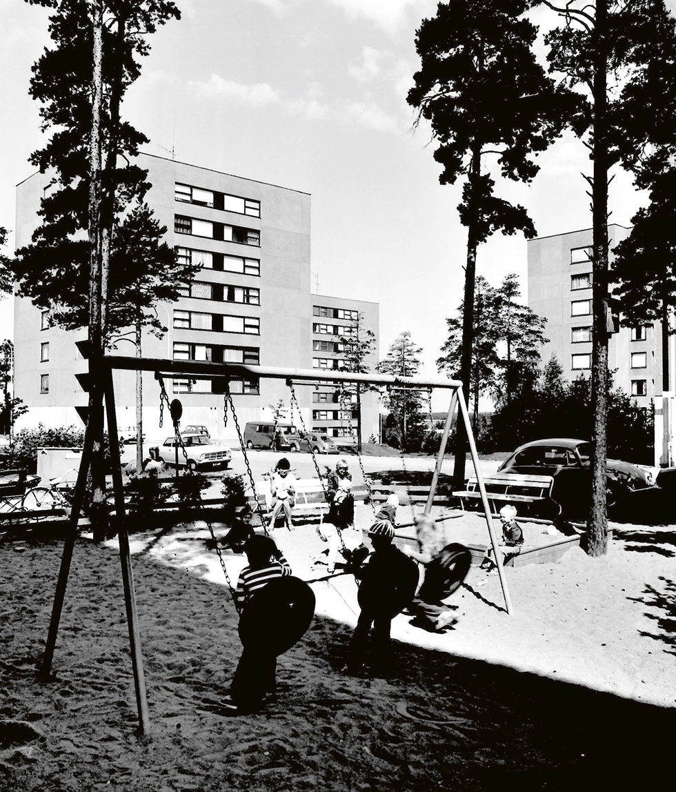 Suikkila, asuinalue Turussa. 1965–1980.