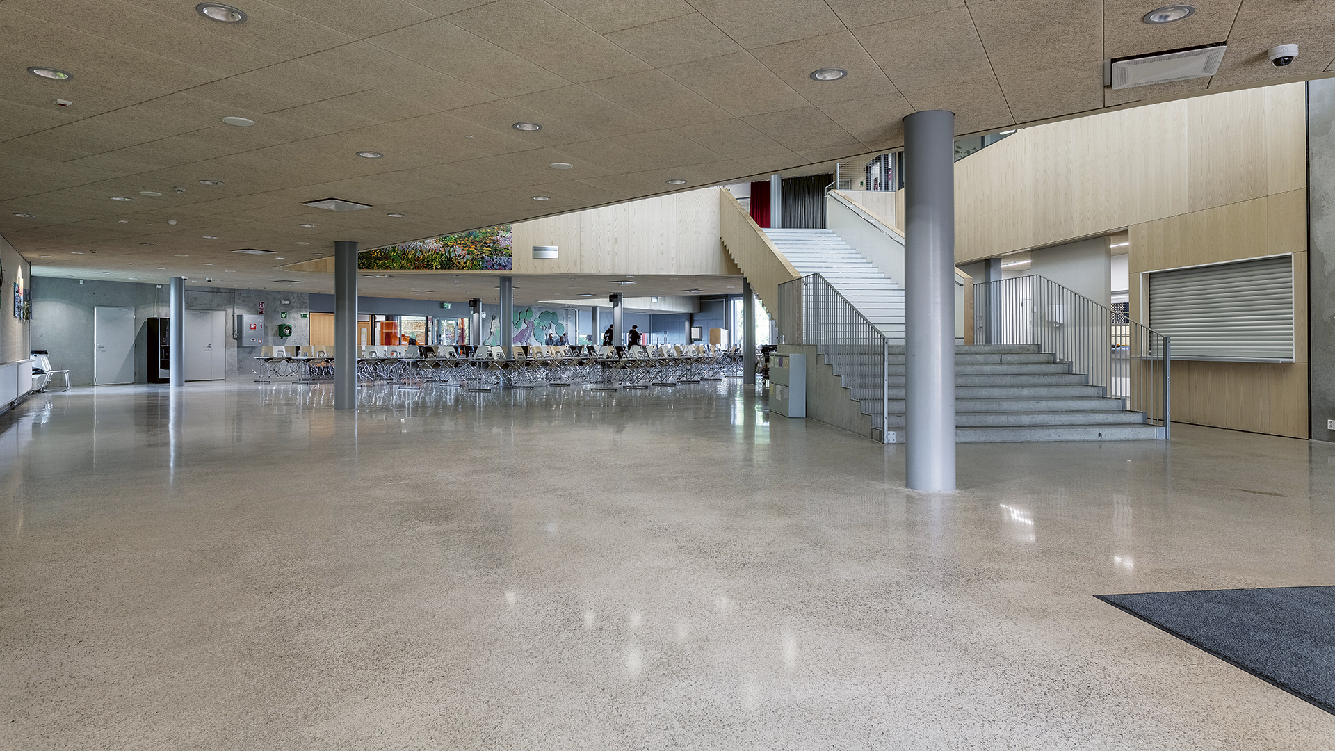Durable concrete floors in school buildings