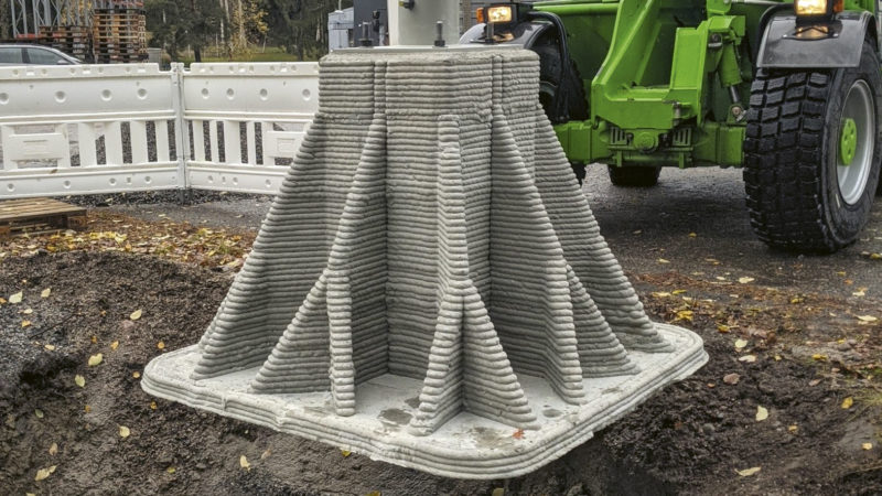 3D-teknologia säästää aikaa, materiaaleja ja vähentää ympäristökuormitusta – Betonirakenteita 3D-tulostamalla