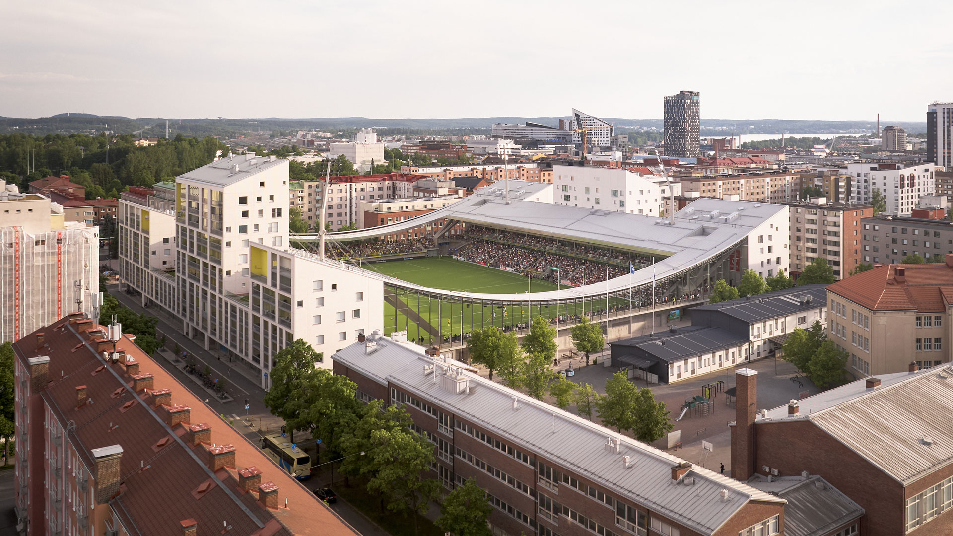 Vuoden betonirakenne 2024 – Tammelan Stadion yhdistää koko korttelin