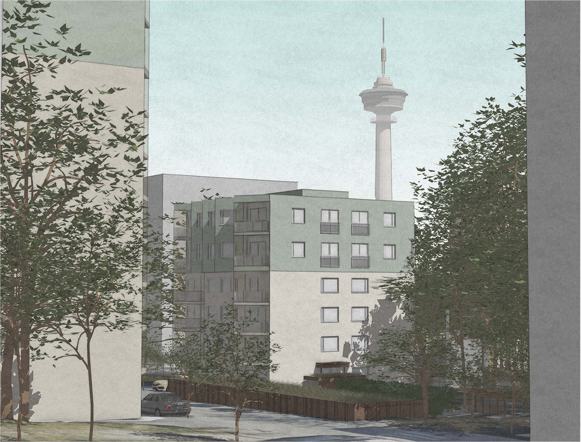 Arkkitehtiopiskelijoiden kerrostalon korjauksen ideakilpailu 2025 ratkennut