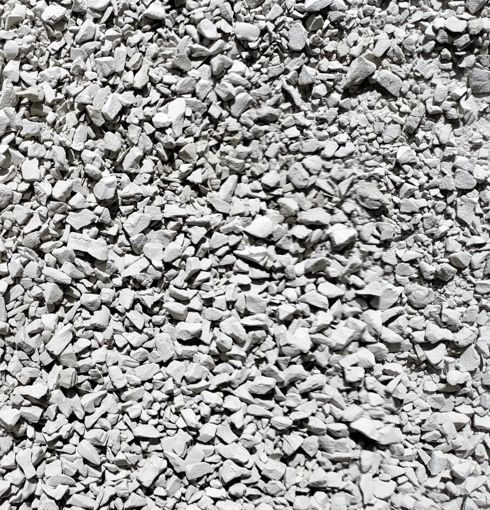 Uusioaineksen vaahtolasimursketta. Kuva: Rakennusbetoni- ja Elementti Oy