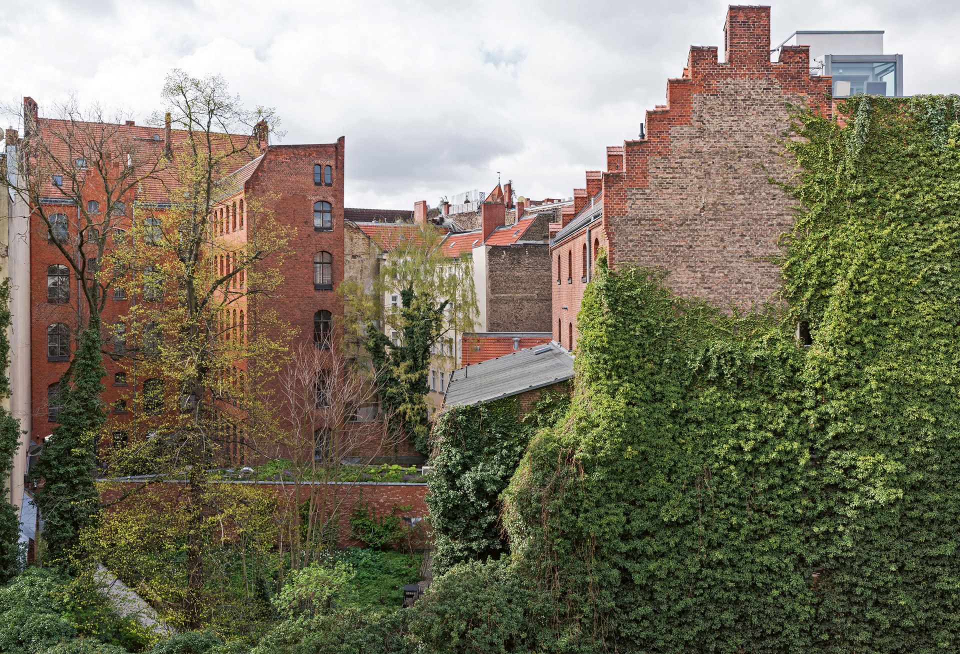 Näkymä puistomaiselle pihalle ja Wilmina hotellille. Kuva: Markus Gröteke