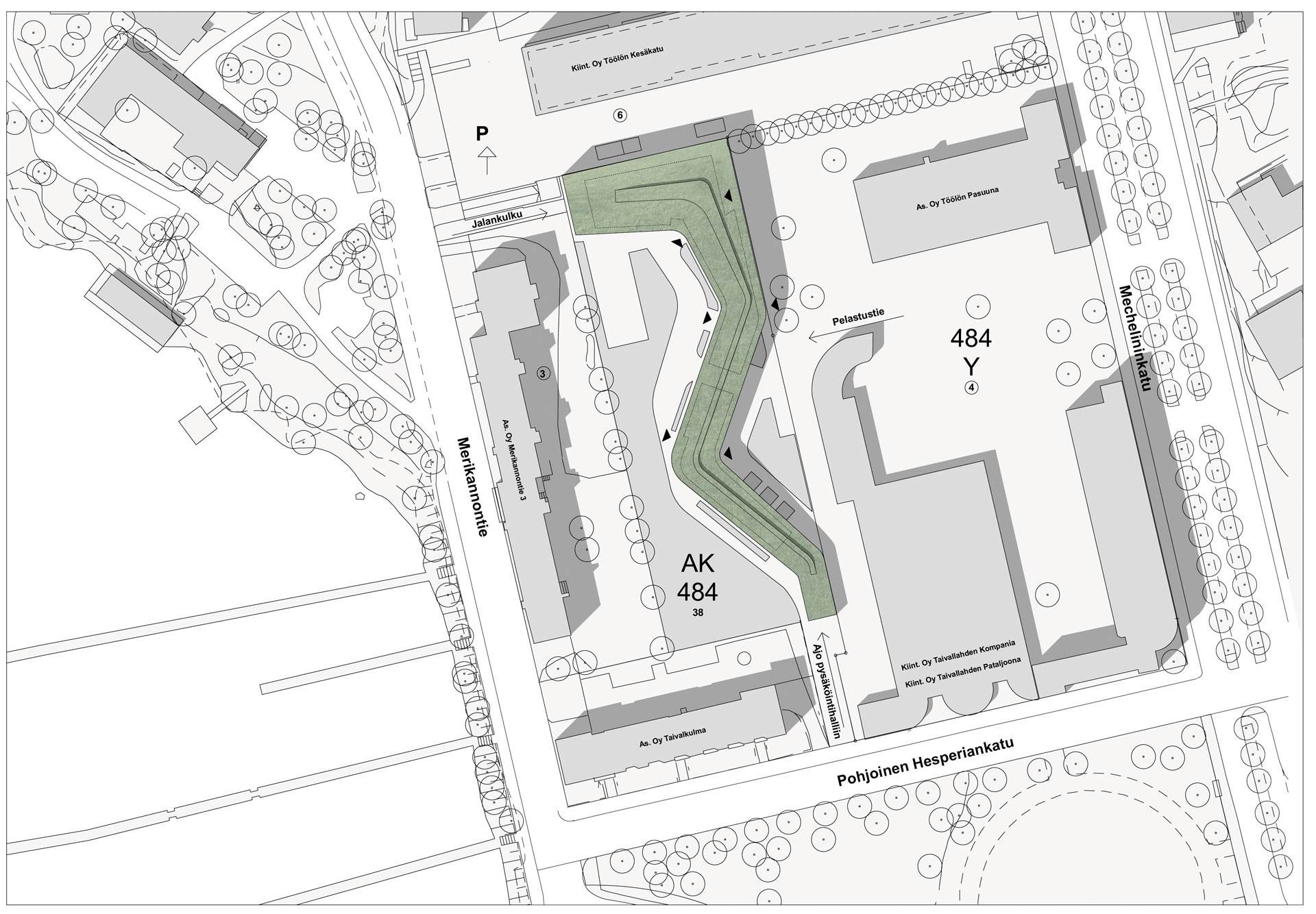 Asemapiirros. Kuva: ARK-house Arkkitehdit