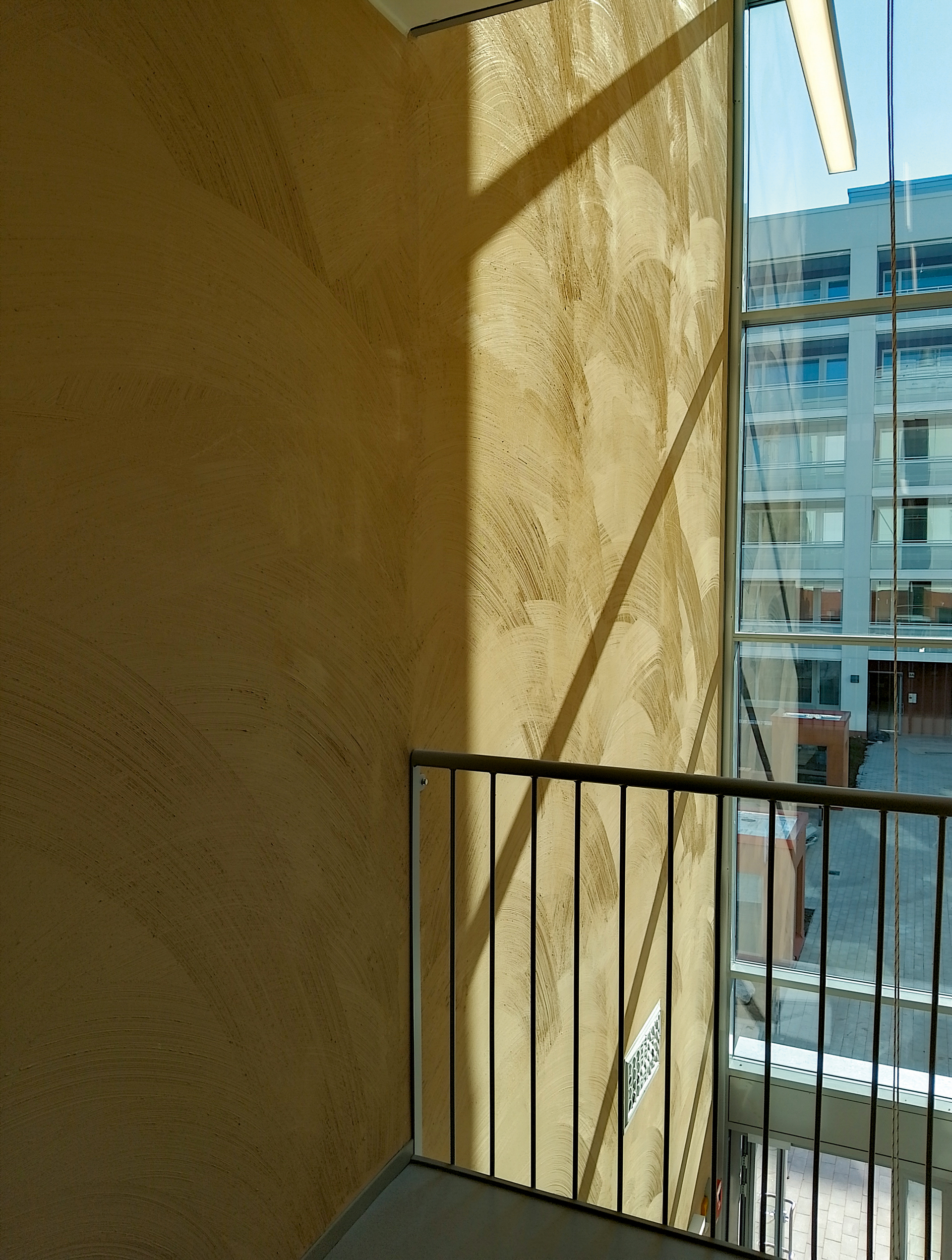 Porrashuoneen valokuilu, talo 3. Kuva: Kirsti Sivén & Asko Takala Arkkitehdit Oy