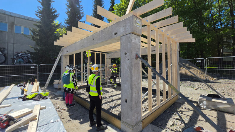 ReCreate-hankkeen betonielementtien uudelleen-käyttöpilotti avautuu yleisölle kesän ajaksi Tampereella
