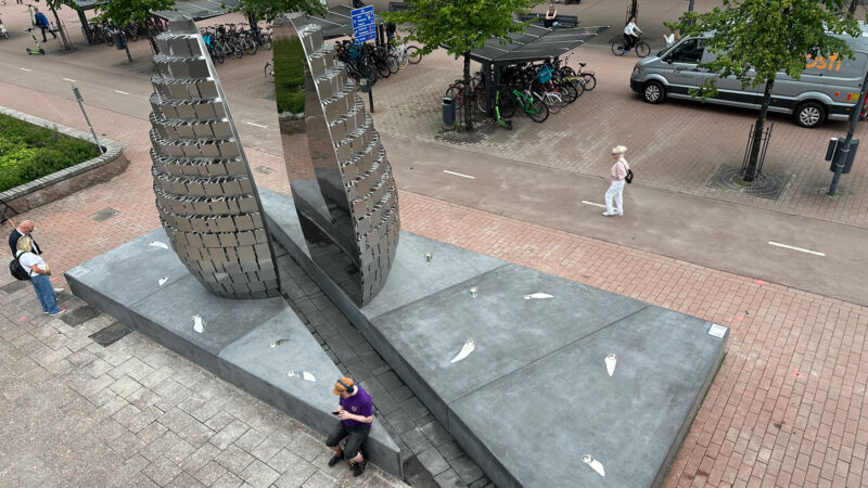 ”Siemenpuu” kohosi Joensuun torille – uusi maamerkki kertoo kasvusta ja tulevaisuudesta