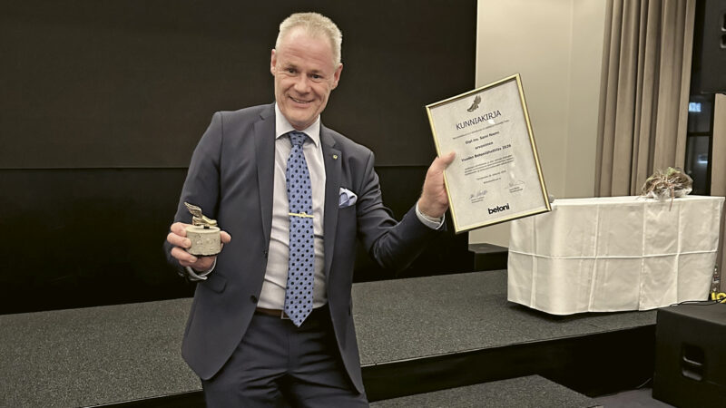 Vuoden 2026 Betonilähettilääksi valittiin diplomi-insinööri Sami Niemi