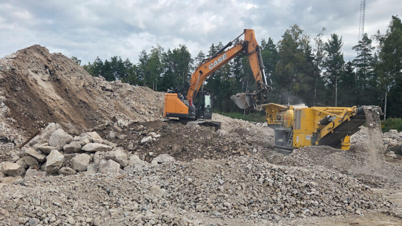 Kreate hyödyntää tiettävästi ensimmäisenä Suomessa työmaalla tuotettua Ei enää jätettä -betonimursketta