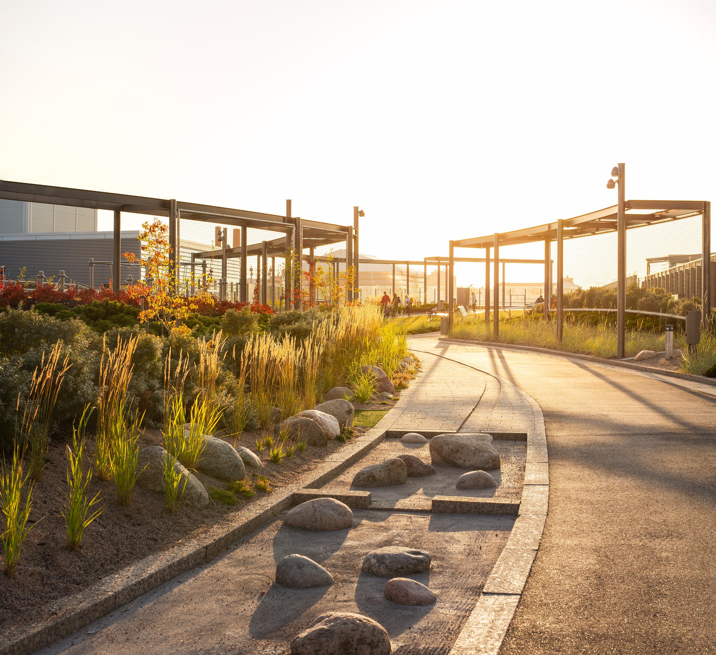 Vuoden Ympäristörakenne 2019 Bryga on yleisölle avoin puisto katolla