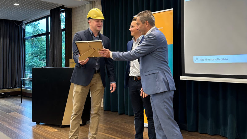 Rudus Oy:n Oulun betonituotetehdas Betoniteollisuuden työturvallisuuskilpailun voittoon