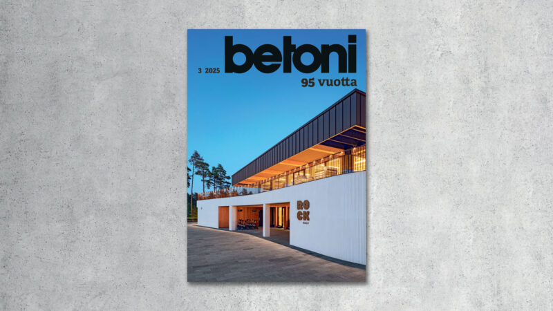 Betoni-lehti 3/2025 on julkaistu verkkolehdessä