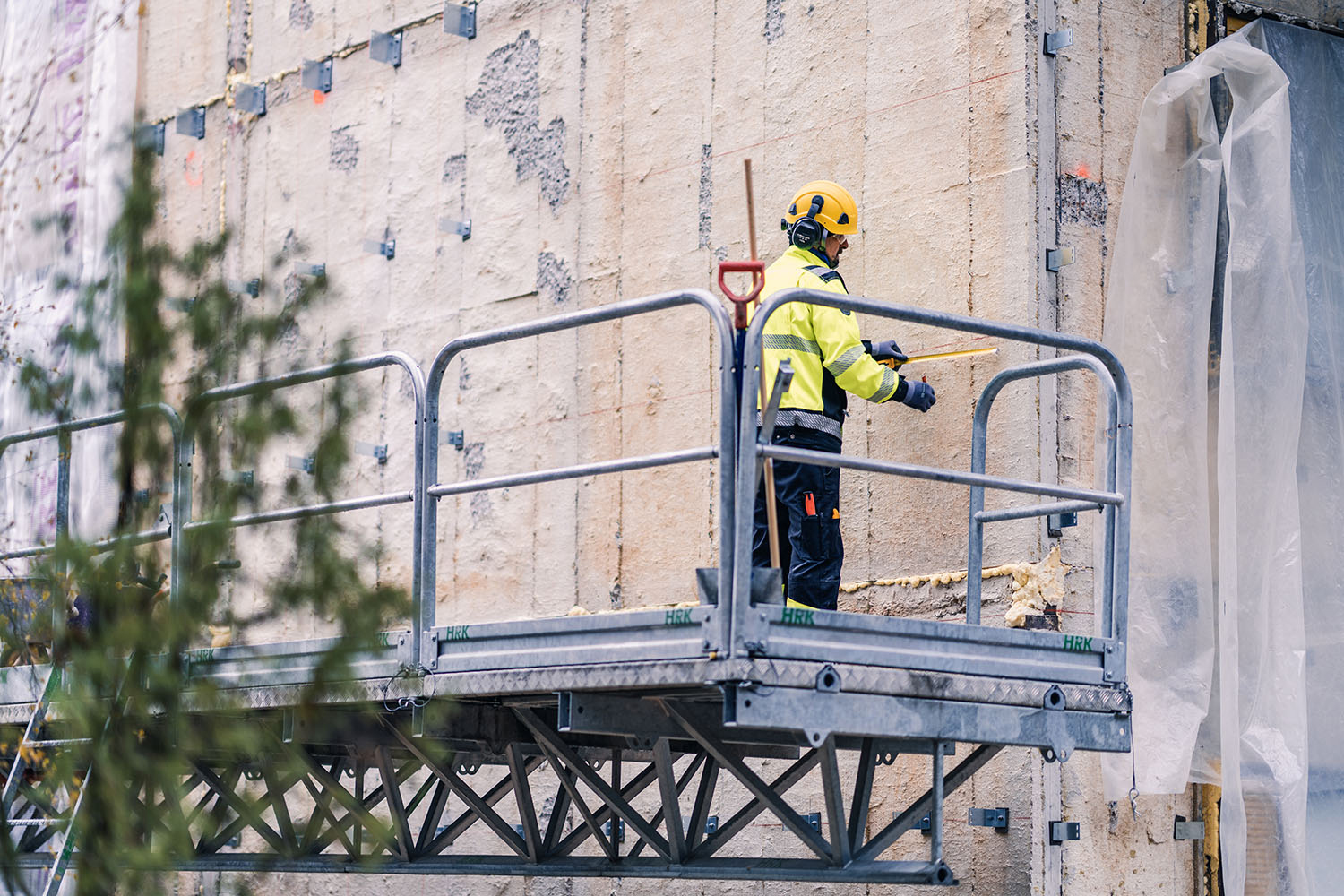 Hakinkatu, julkisivukorjaus. Raisio. Kuva: Julkisivukonsultointi JK Oy