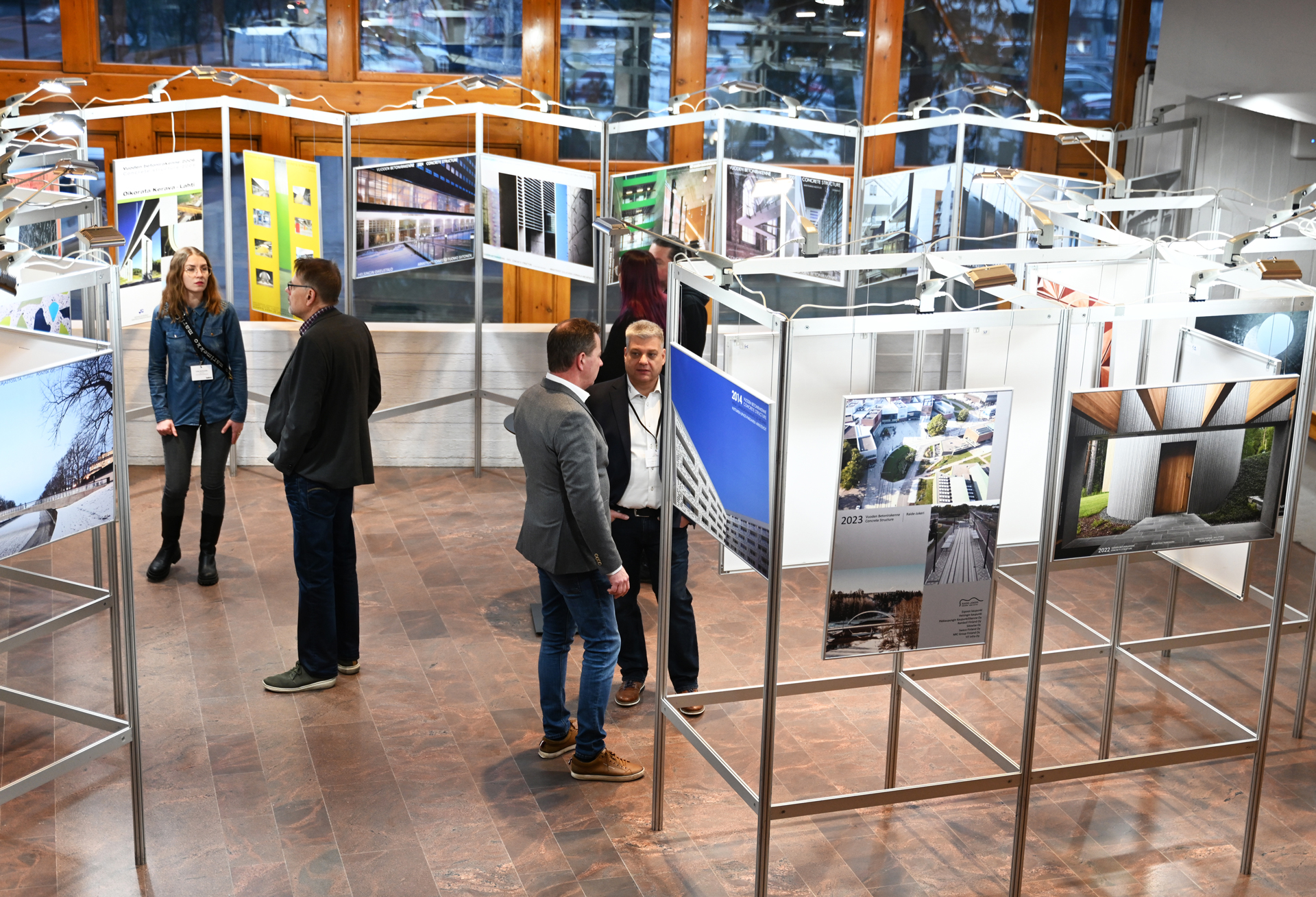 Vuoden Betonirakenne julistenäyttely. Kuva: Tero Pajukallio